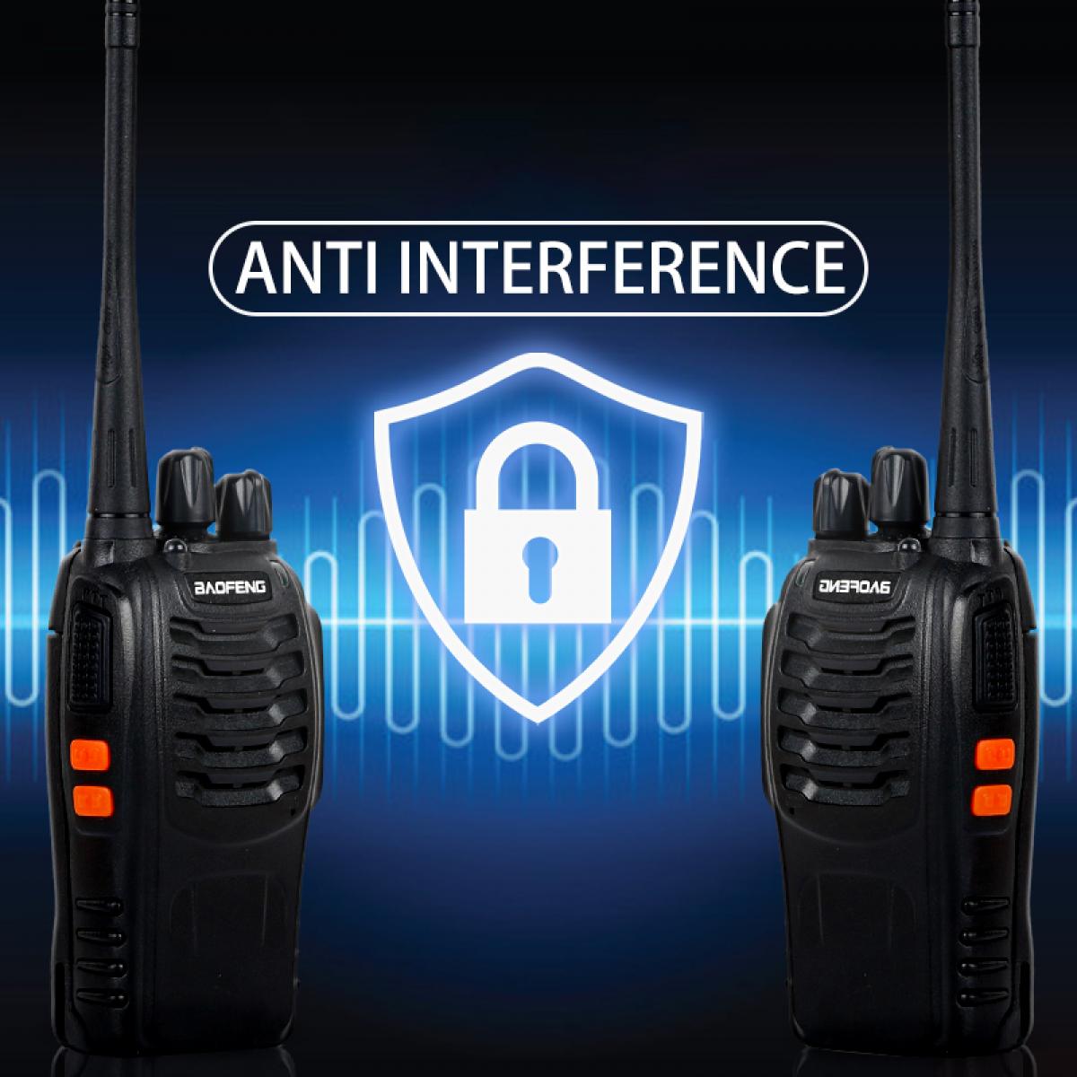 BF-888S dual-purpose walkie-talkie wireless high power (USB connector)