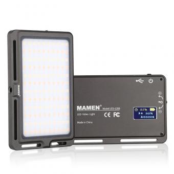 Mini Portable Bi-Color LED Fill Light 3000k-6500k Adjustable Brightness Built-in 3000mah Battery for Mobile Phones, Cameras, Camcorders