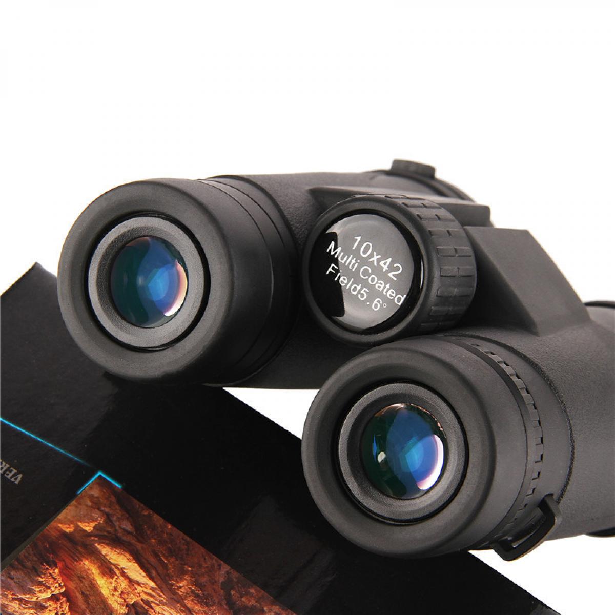 Prismáticos 10x42 de Campo Amplio Binoculares Profesionales HD para  Viajeros, para Observar Aves, Detalles más Luminosos y Nítidos, a Prueba de  Agua y