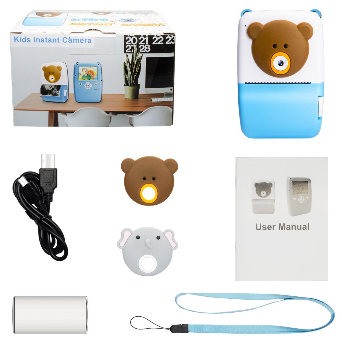 Fotocamera istantanea per bambini, fotocamera per bambini con carta da  stampa, TFT da 2,4 pollici, giochi educativi, ricarica USB, video ad alta  definizione 1080P, fotocamera digitale per bambini da 12 MP, fotocamera per  stampa creativa - K&F Concept