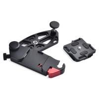 高速シューター一眼レフカメラウエストバンド用CNCアルミニウム合金ウエストバックル、屋外ポータブルウェアラブルカメラベルトウエストバンド