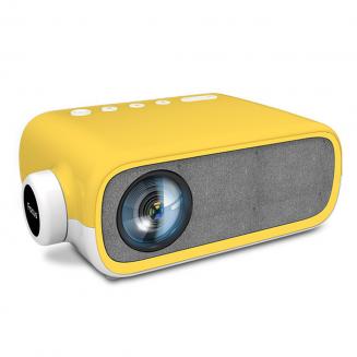 YG280 LED 1080p  Portable Home Theater Mini Pocket Projector - Yellow (UK Plug)