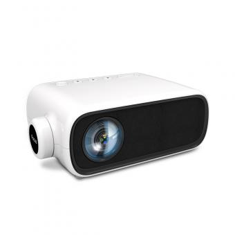 YG280 LED 1080p  Portable Home Theater Mini Pocket Projector - White (EU Plug)