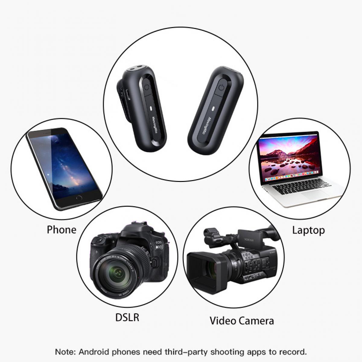 UHF One Tow One Lavalier Wireless Microphone SLR Mobile Phone Photography Interview Video Live