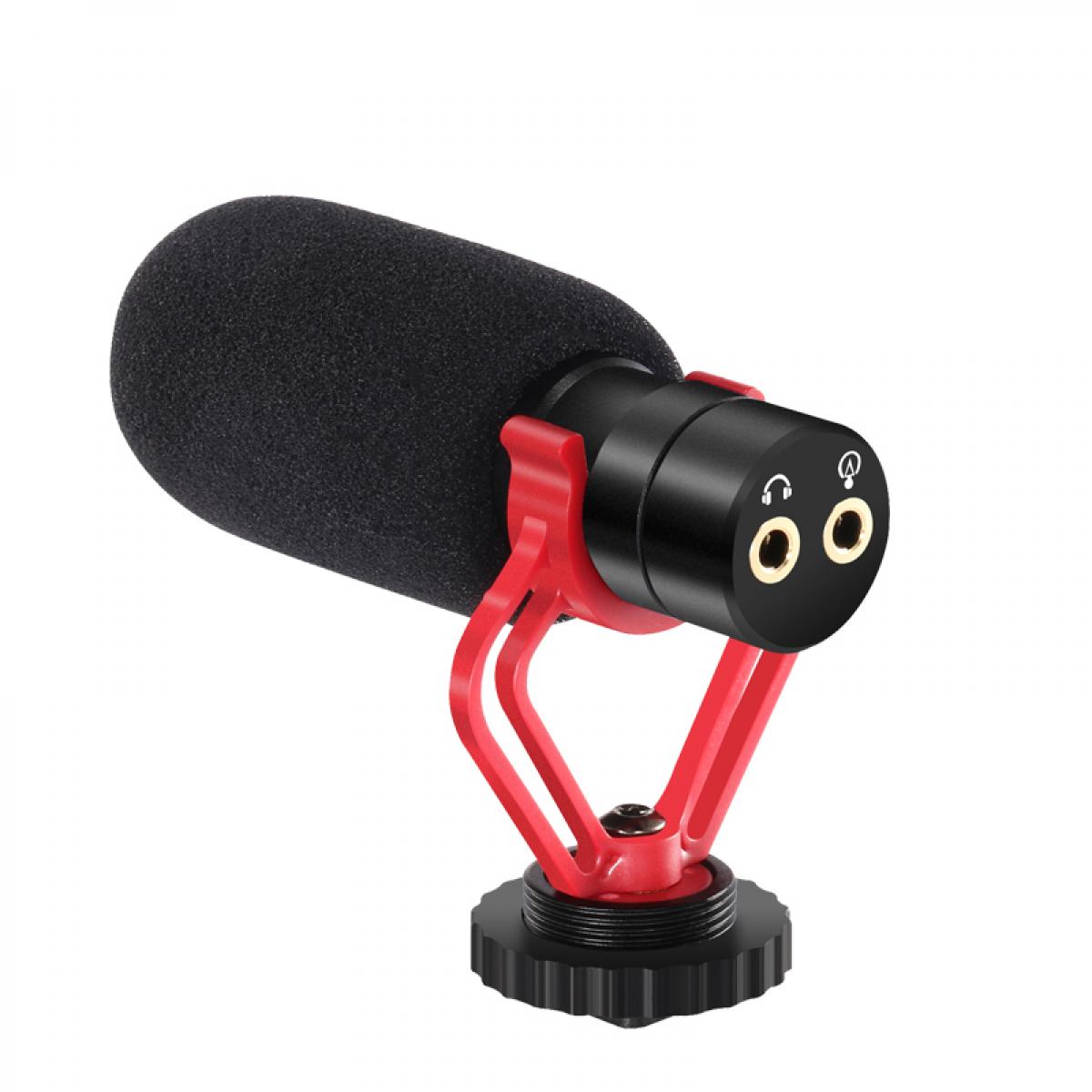 simorr 3,5 mm Video Mikrofon Kamera Mikrofon Kondensator Mikrofon für Smartphone Shotgun Mikrofon mit Shock Mount Vlogging für Sony für Canon DSLR-Kameras 