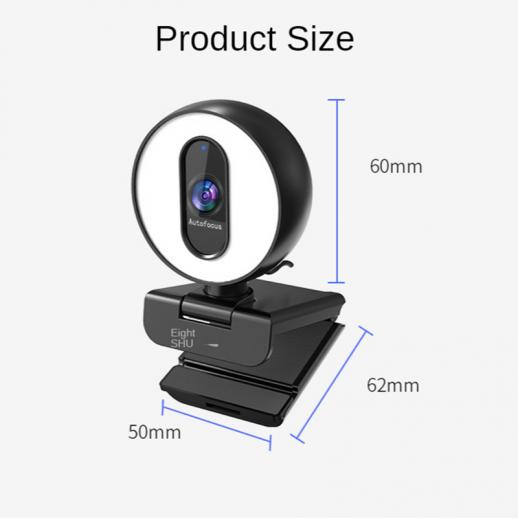 Wholesale Autofocus 1080P 60fps Webcam with Privacy Cover Ring