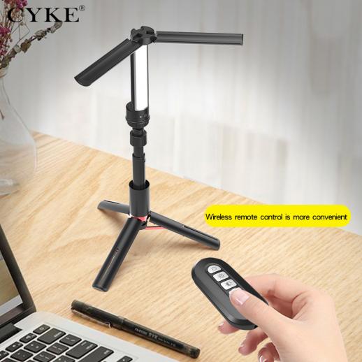 APL-FL19 USB LED Video Light Kit - 2-Pack Photography Lighting With Stands & Remote, 3300K-5600K Color Temperature