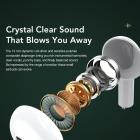 Pro 12 Bluetooth 5.0 IPX4 Wireless Earbuds With HI-FI Stereo Sound - White