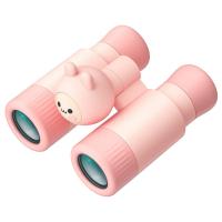 子供のミニ双眼鏡、多機能ツーインワン単眼鏡および双眼鏡取り外し可能双眼鏡、10x28高解像度、ミニ高解像度折りたたみ双眼鏡、3〜12歳の子供に適しています、バードウォッチング、狩猟、旅行、キャンプピンク