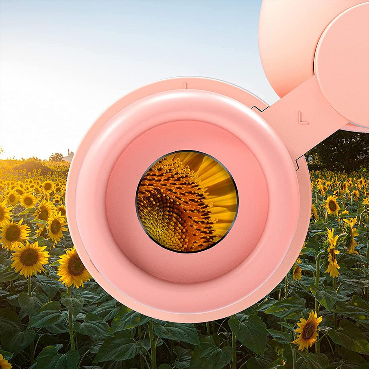 子供のミニ双眼鏡、多機能ツーインワン単眼鏡および双眼鏡取り外し可能双眼鏡、10x28高解像度、ミニ高解像度折りたたみ双眼鏡、3〜12歳の子供に適しています、バードウォッチング、狩猟、旅行、キャンプピンク