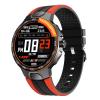 E15  1.28 inch IPS full touch color screen smart bracelet, heart rate blood pressure and blood oxygen, IP68 waterproof, music control, outdoor sports , suitable for Android and iOS phones orange