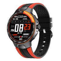 E15  1.28 inch IPS full touch color screen smart bracelet, heart rate blood pressure and blood oxygen, IP68 waterproof, music control, outdoor sports , suitable for Android and iOS phones orange