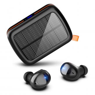 Wireless Earbuds 160H Play Time Bluetooth 5.0 Earphones with Solar Charging