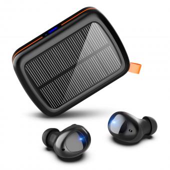 Wireless Earbuds 160H Play Time Bluetooth 5.0 Earphones with Solar Charging