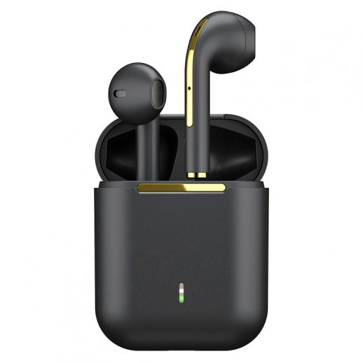 Fones de ouvido Bluetooth TWS Stereo True Wireless Headset Fones de ouvido Fones de ouvido viva-voz Fones de ouvido para celular preto