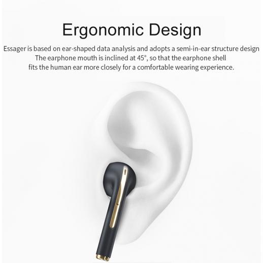 TWS Bluetooth Earbuds Wireless Earphones In-Ear Headset White for Mobile