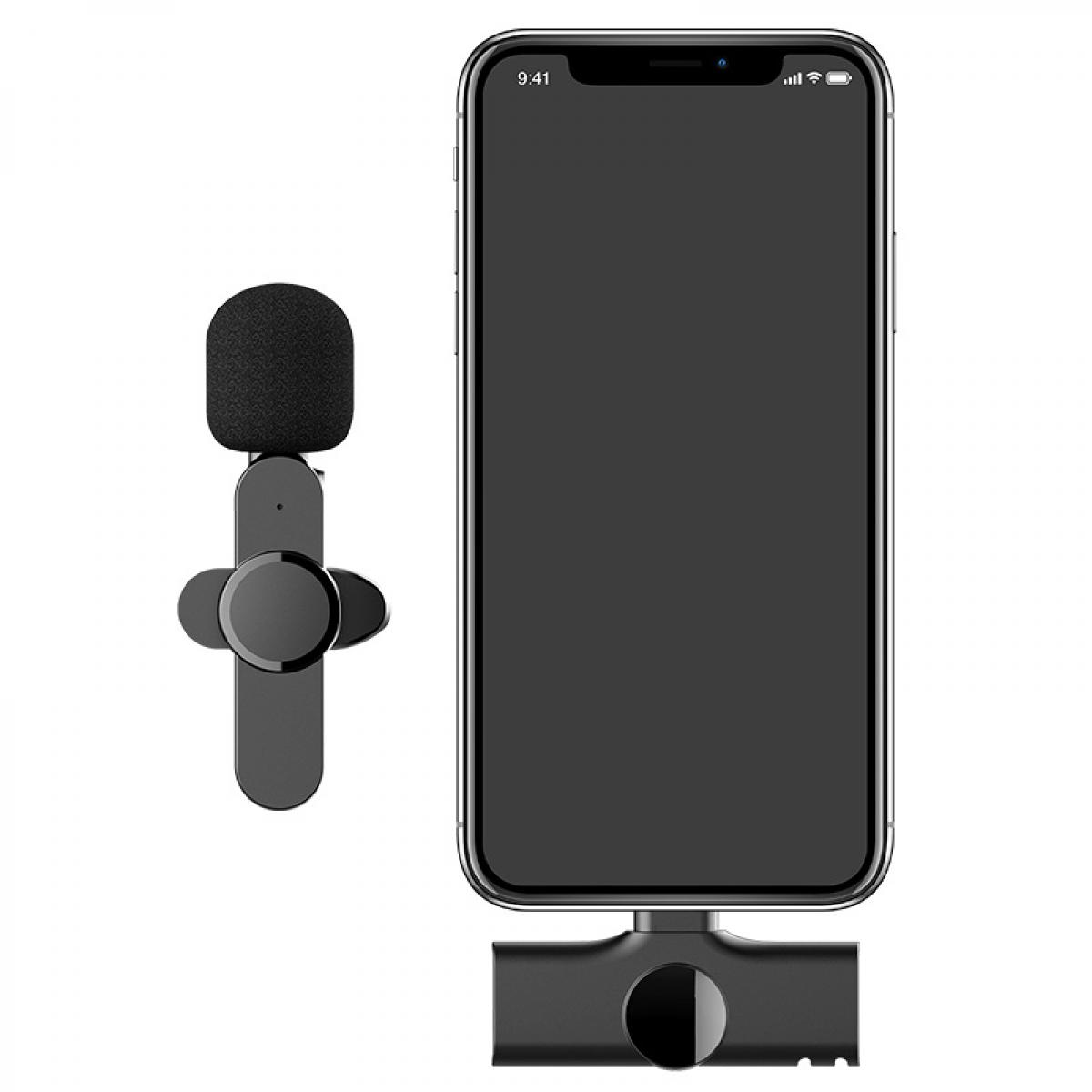 Micrófono Lavalier inalámbrico K3 One Drag Two para iPhone iPad, reducción  de ruido 2.4G, micrófono Lavalier inalámbrico Plug and Play para