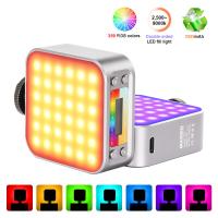 2500-9000k Dual-Color RGB LED Light 2000mah Double-Sided Portable Fill Light