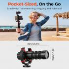 Camera Microphone, Supercardioid 3.5mm Shotgun Mic for Camera, DSLR, iPhone and Android Smartphones, with Shock Mount & Noise Reduction, Compatible with Canon EOS, Nikon, and Sony Cameras, Kentfaith