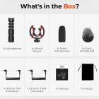 Camera Microphone, Supercardioid 3.5mm Shotgun Mic for Camera, DSLR, iPhone and Android Smartphones, with Shock Mount & Noise Reduction, Compatible with Canon EOS, Nikon, and Sony Cameras, Kentfaith