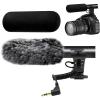 Camera Microphone, Super Cardioid  Shotgun Mic for DSLR Close Interview, Noise Reduction Video Microphone for Canon Nikon Sony Fuji with Windscreen, Compatible with Camera with 3.5mm TRS Plug, Kentfaith