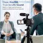 Camera Microphone, Super Cardioid  Shotgun Mic for DSLR Close Interview, Noise Reduction Video Microphone for Canon Nikon Sony Fuji with Windscreen, Compatible with Camera with 3.5mm TRS Plug, Kentfaith