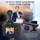 Camera Microphone, Super Cardioid  Shotgun Mic for DSLR Close Interview, Noise Reduction Video Microphone for Canon Nikon Sony Fuji with Windscreen, Compatible with Camera with 3.5mm TRS Plug, Kentfaith