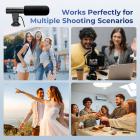 Camera Microphone, Super Cardioid  Shotgun Mic for DSLR Close Interview, Noise Reduction Video Microphone for Canon Nikon Sony Fuji with Windscreen, Compatible with Camera with 3.5mm TRS Plug, Kentfaith