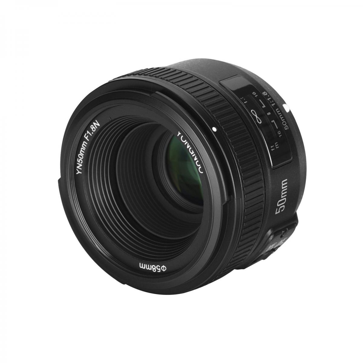 Yongnuo YN 50 mm f/1.8N 標準固定焦点レンズオートフォーカス ニコン