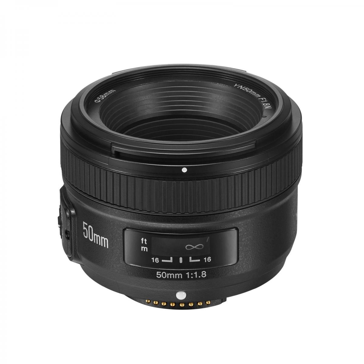 Yongnuo YN 50 mm f/1.8N 標準固定焦点レンズオートフォーカス ニコン