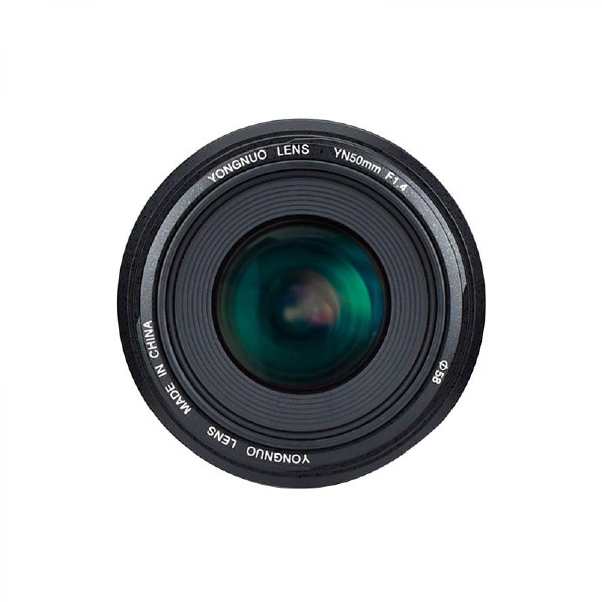 Lente de foco fixo padrão Yongnuo YN50mm F/1.4 Autofoco para câmeras Canon EOS com montagem EF