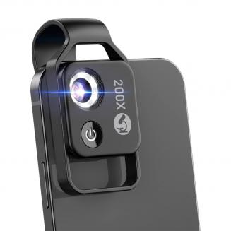 Lente macro del teléfono, microscopio 100x para Android / iphone, cámara en  miniatura con bolsillo portátil CPL de luz led, compatible con accesorios  para teléfonos inteligentes. - K&F Concept