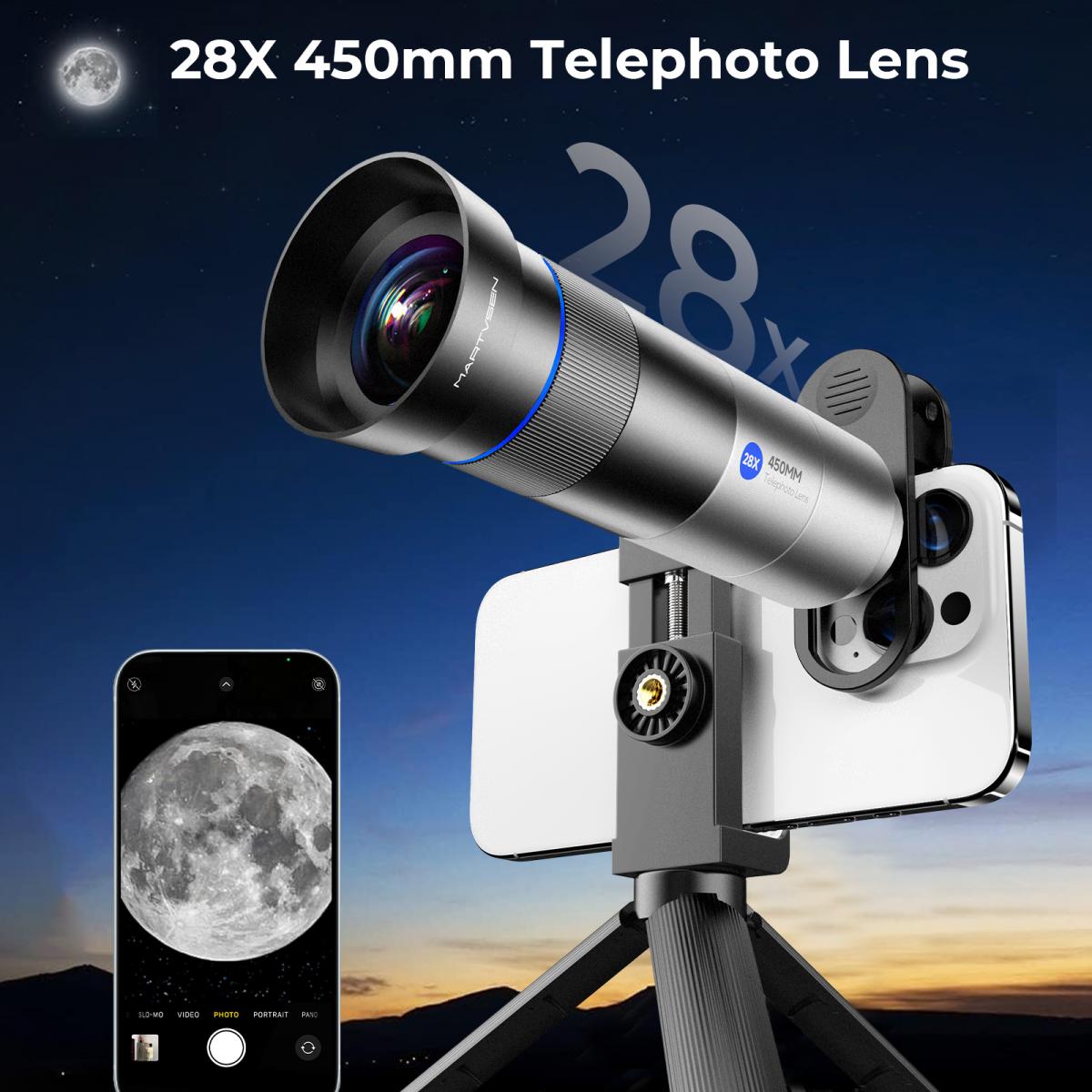Monocular Telephoto Lens 28X 450Mm KENTFAITH