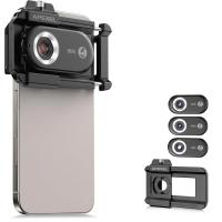 Macro Phone Lens with 100X/150X/200X Lens in 1 Kit Built-in CPL Filter LED Light