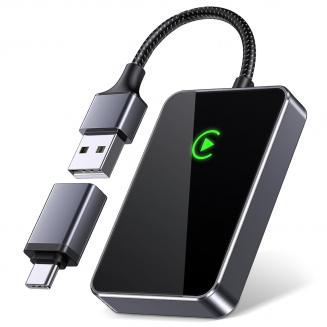 Wireless CarPlay Adapter for iPhone 5.8GHz Stable Connection Auto Reconnect Support Multi User Kentfaith