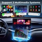 Wireless Carplay Adapter Android Auto Netflix YouTube Streaming Plug & Play Kentfaith