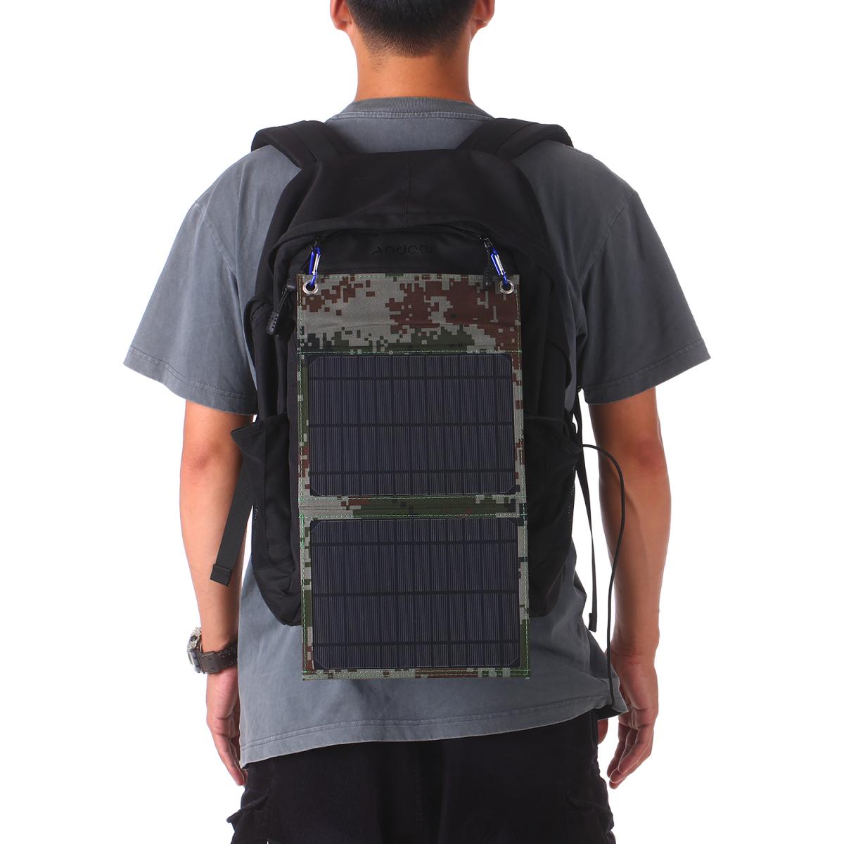 thumbnail image 2 of LIANMA 4/5P Portable Solar Panel Charger - Folding Power Bank For Outdoor Camping With USB 2 of 5
