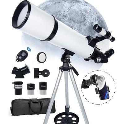 Telescope for Lunar Eclipse, Stargazing 80mm Aperture 600mm Focal Length Kentfaith