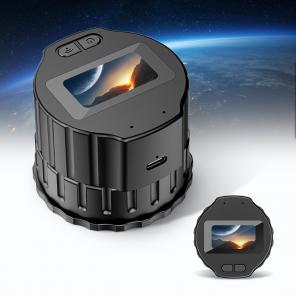 WiFi Solar Eclipse Telescope Camera with 1.5in Screen 1080P Video 1000mAh Battery for Monoculars Binoculars Microscopes Telescopes