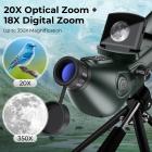 4K Spotting Scope with Tripod & Camera, High-powered Monocular with 30MP HD Photo/Video 3in Display for Bird Watching, Moon & Stars