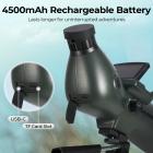 4K Spotting Scope with Tripod & Camera, High-powered Monocular with 30MP HD Photo/Video 3in Display for Bird Watching, Moon & Stars