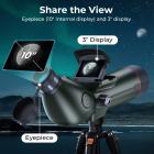 Cannocchiale da osservazione 4K con fotocamera, monoculare ad alta potenza con foto HD da 30MP, display esterno da 3 pollici, per birdwatching, Luna e stelle, treppiede incluso, Kentfaith