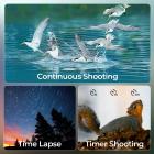 Cannocchiale da osservazione 4K con fotocamera, monoculare ad alta potenza con foto HD da 30MP, display esterno da 3 pollici, per birdwatching, Luna e stelle, treppiede incluso, Kentfaith