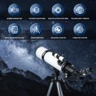 Telescope for Lunar Eclipse, Stargazing 80mm Aperture, 600mm Focal Length, with 4K Wireless Electronic Eyepiece, Kentfaith