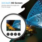 Telescope Electronic Eyepiece with 2K 30FPS Videos, WiFi Live Feed, 2-inch Screen, 2000mAh Battery, Kentfaith