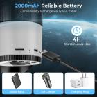 Telescope Electronic Eyepiece with 2K 30FPS Videos, WiFi Live Feed, 2-inch Screen, 2000mAh Battery, Kentfaith