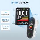 4-In-1 Carbon Monoxide & Gas Detector Plug In, with Temperature & Humidity Monitor, Kentfaith