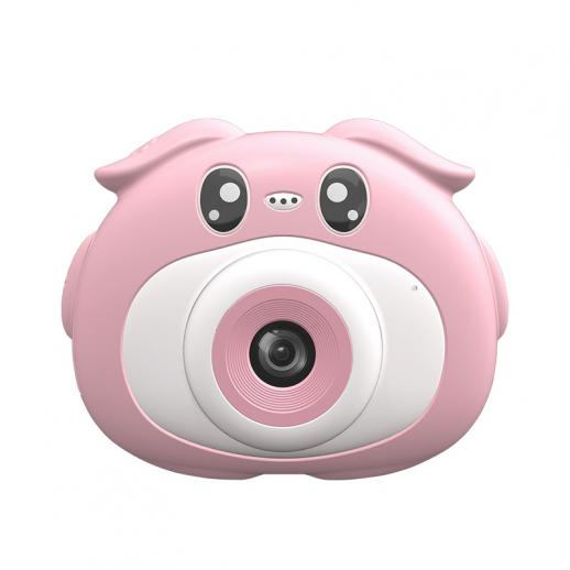 AD-G23H Câmera Infantil Foco Automático 1080P Estojo Plástico Macio Não Tóxico à Prova de Choque Rosa