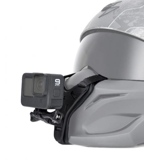 VLOG/POV撮影アクセサリー用GoProAKASOアクションカメラと互換性のあるオートバイヘルメットチンストラップ