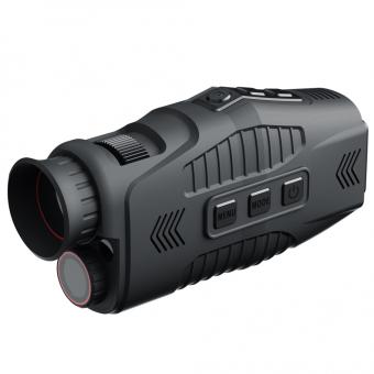 R11 handheld monocular IR night vision device with 5x digital zoom and 7 levels of adjustable IR brightness for hunting, monitoring wildlife, and exploring the wilderness in 100% darkness